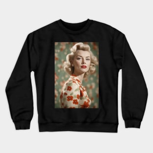 1950s Glam Woman Crewneck Sweatshirt